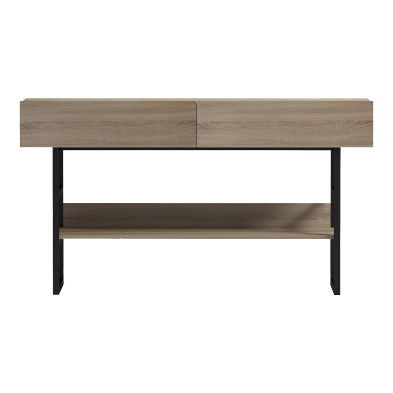Κονσόλα Vien  σε sonoma-μαύρη απόχρωση 139x43x75.5εκ - Pakobazaar