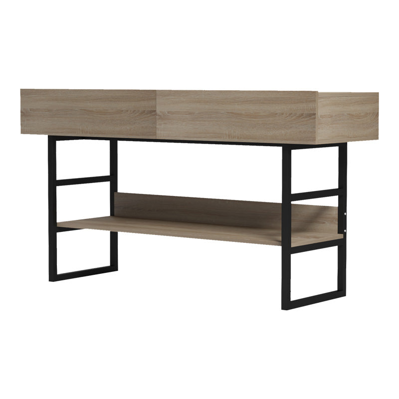 Κονσόλα Vien  σε sonoma-μαύρη απόχρωση 139x43x75.5εκ - Pakobazaar