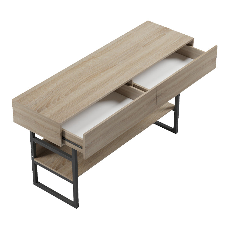 Κονσόλα Vien  σε sonoma-μαύρη απόχρωση 139x43x75.5εκ - Pakobazaar