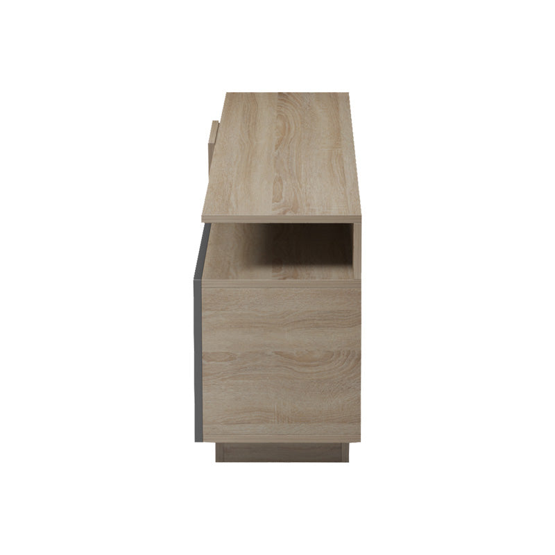 Έπιπλο τηλεόρασης Vendora  σε sonoma-ανθρακί απόχρωση 150x29.5x46.3εκ - Pakobazaar