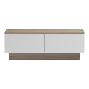 Τραπέζι σαλονιού Winey  σε sonoma-λευκή απόχρωση 90x60x31.5εκ - Pakobazaar