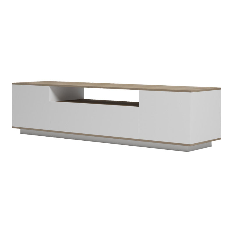 Έπιπλο τηλεόρασης Winey  σε sonoma-λευκή απόχρωση 180x44.5x44.5εκ - Pakobazaar