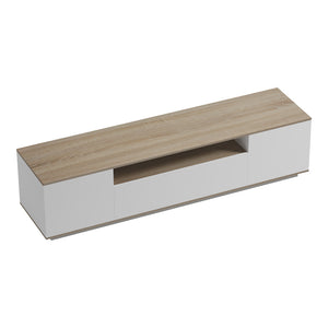Έπιπλο τηλεόρασης Winey  σε sonoma-λευκή απόχρωση 180x44.5x44.5εκ - Pakobazaar