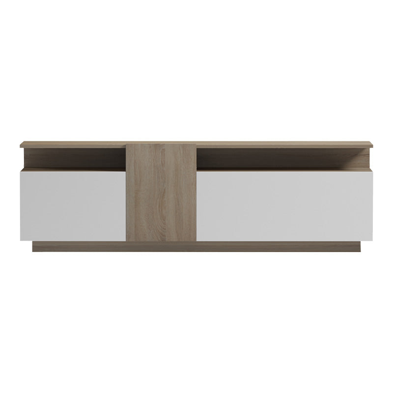 Έπιπλο τηλεόρασης Vendora  σε sonoma-λευκή απόχρωση 150x29.5x46.3εκ - Pakobazaar