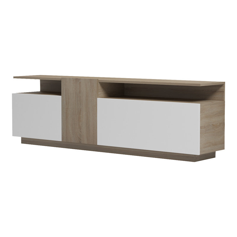 Έπιπλο τηλεόρασης Vendora  σε sonoma-λευκή απόχρωση 150x29.5x46.3εκ - Pakobazaar