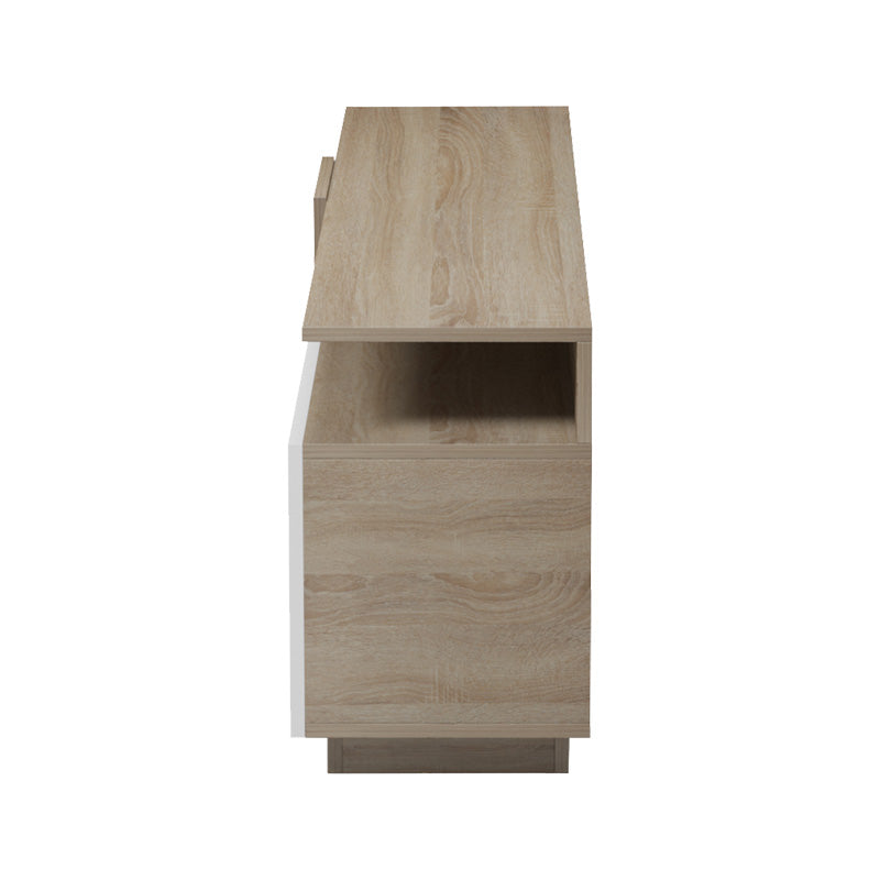 Έπιπλο τηλεόρασης Vendora  σε sonoma-λευκή απόχρωση 150x29.5x46.3εκ - Pakobazaar
