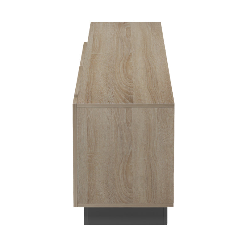 Έπιπλο τηλεόρασης με Led Vario  sonoma - ανθρακί 185.6x35x45εκ - Pakobazaar