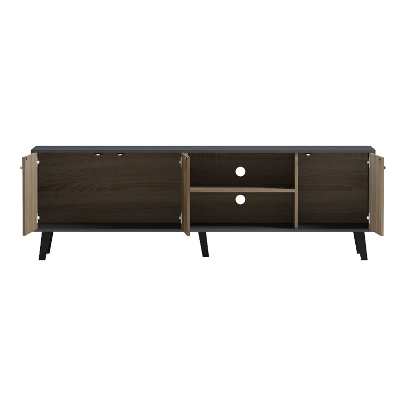 Έπιπλο τηλεόρασης Tuscany  sonoma-ανθρακί 180x41x51εκ - Pakobazaar