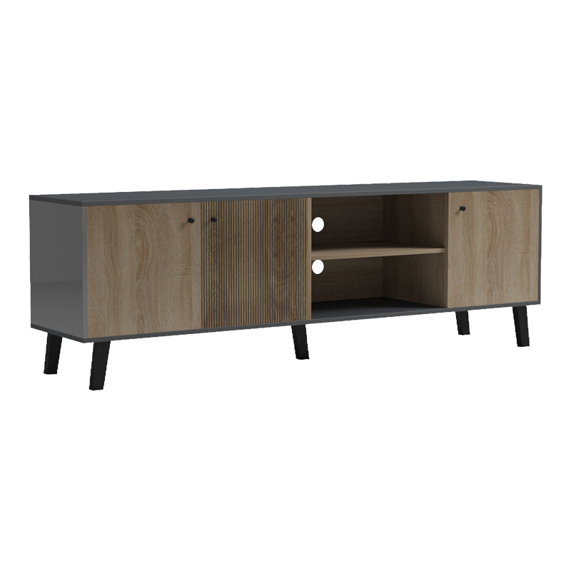 Έπιπλο τηλεόρασης Tuscany  sonoma-ανθρακί 180x41x51εκ - Pakobazaar