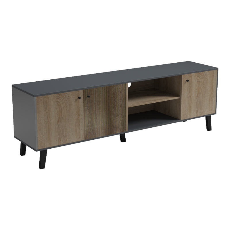 Έπιπλο τηλεόρασης Tuscany  sonoma-ανθρακί 180x41x51εκ - Pakobazaar