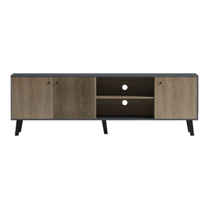 Έπιπλο τηλεόρασης Tuscany  sonoma-ανθρακί 180x41x51εκ - Pakobazaar