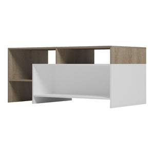 Τραπέζι σαλονιού Consa  sonoma - λευκό 120x60x53.6εκ