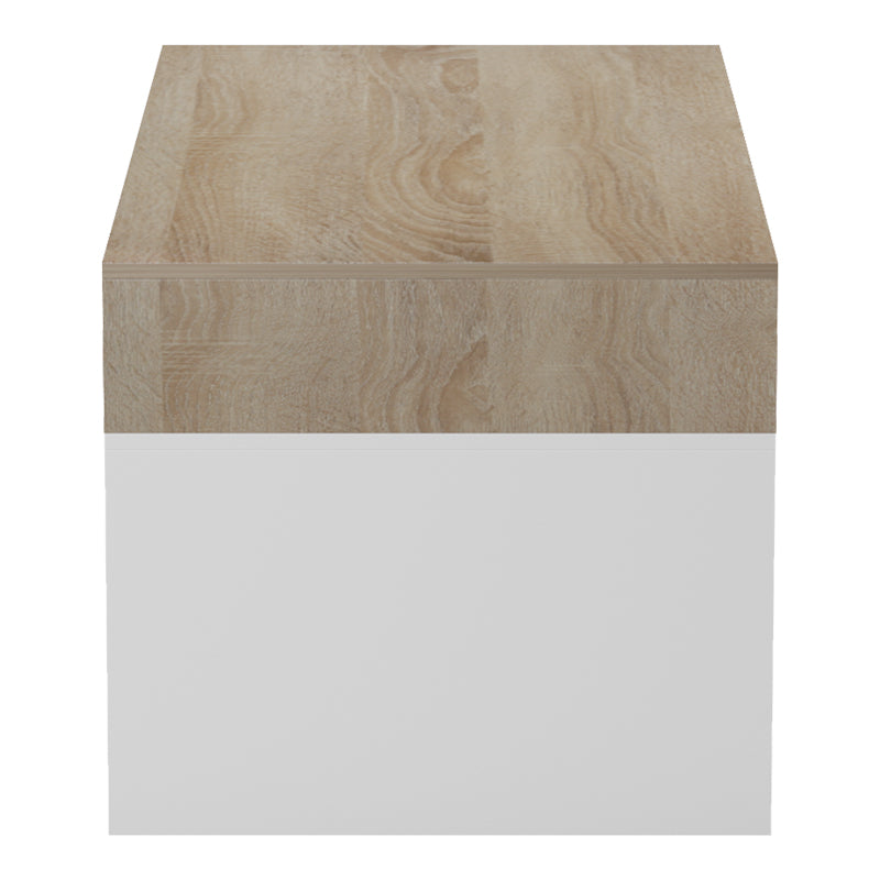 Τραπέζι σαλονιού Consa  sonoma - λευκό 120x60x52.8εκ