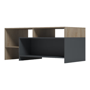 Τραπέζι σαλονιού Consa  sonoma - ανθρακί 120x60x52.8εκ - Pakobazaar