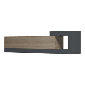 Έπιπλο τηλεόρασης επιτοίχιο Flato  sonoma-ανθρακί 150x29.5x38.5εκ - Pakobazaar