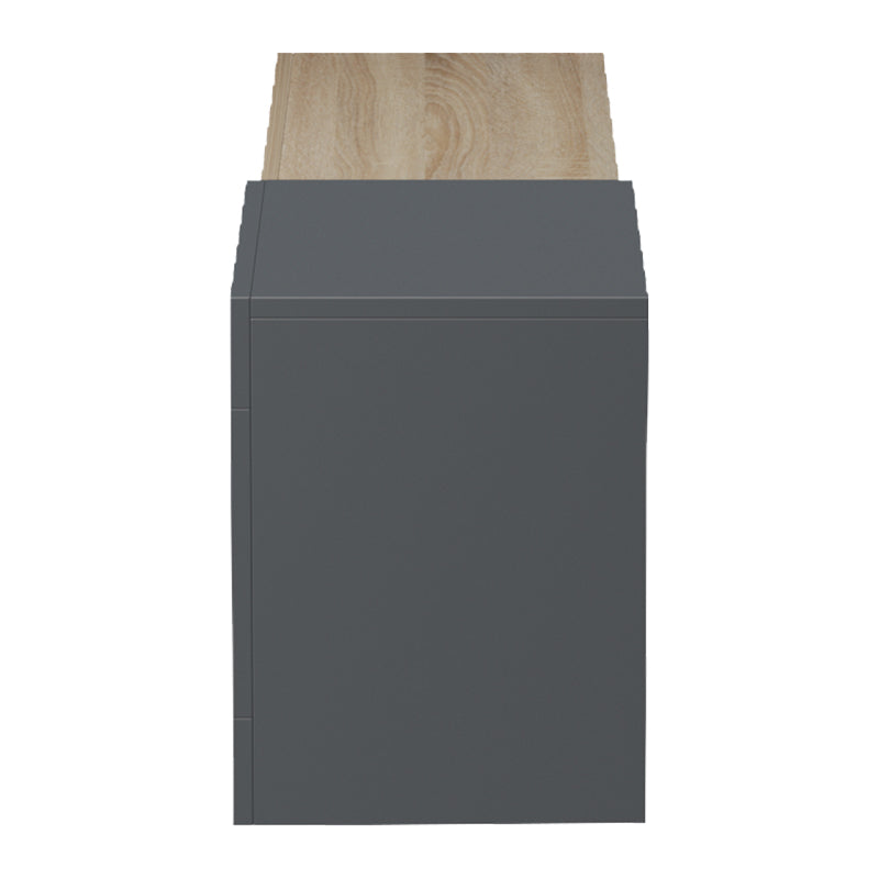 Έπιπλο τηλεόρασης επιτοίχιο Flato  sonoma-ανθρακί 150x29.5x38.5εκ - Pakobazaar