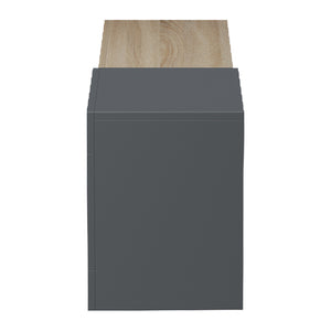 Έπιπλο τηλεόρασης επιτοίχιο Flato  sonoma-ανθρακί 150x29.5x38.5εκ - Pakobazaar