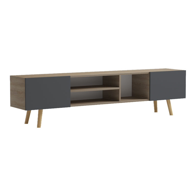Έπιπλο τηλεόρασης Osclo  sonoma-ανθρακί 160x30x53.5εκ - Pakobazaar