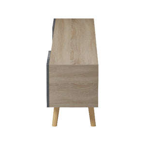 Έπιπλο τηλεόρασης Osclo  sonoma-ανθρακί 160x30x53.5εκ - Pakobazaar