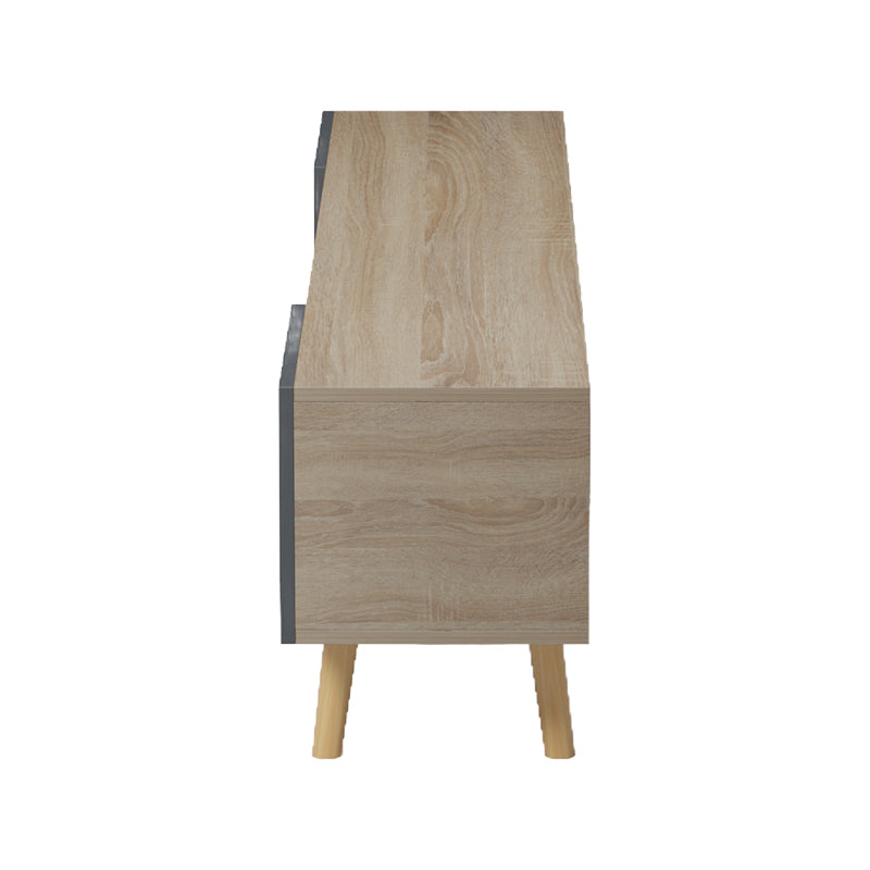 Έπιπλο τηλεόρασης Osclo  sonoma-ανθρακί 160x30x53.5εκ - Pakobazaar