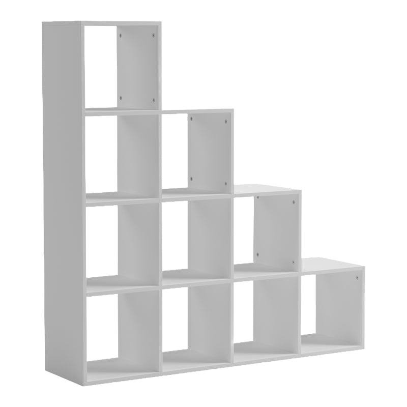 Βιβλιοθήκη Scala  λευκό 129.5x29x129.5εκ - Pakobazaar