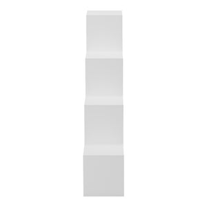 Βιβλιοθήκη Scala  λευκό 129.5x29x129.5εκ - Pakobazaar