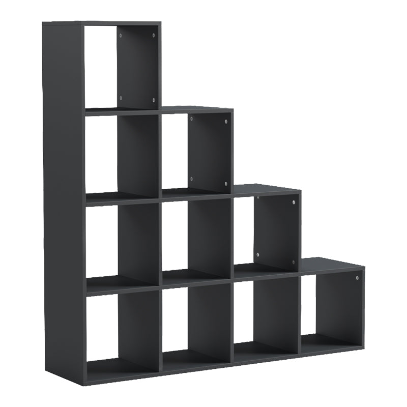 Βιβλιοθήκη Scala  ανθρακί 129.5x29x129.5εκ - Pakobazaar