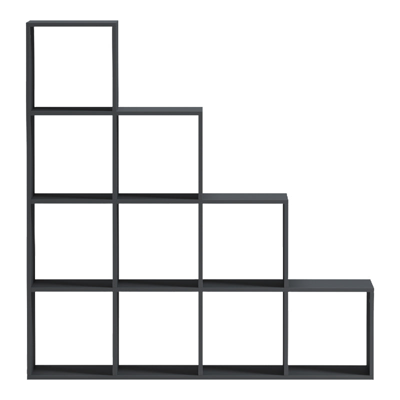 Βιβλιοθήκη Scala  ανθρακί 129.5x29x129.5εκ - Pakobazaar
