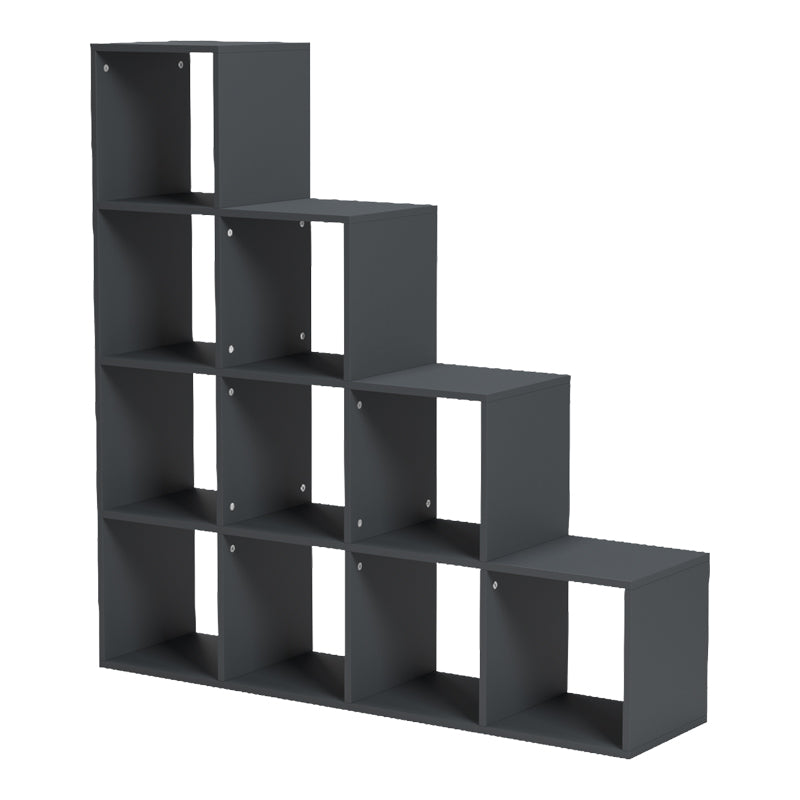 Βιβλιοθήκη Scala  ανθρακί 129.5x29x129.5εκ - Pakobazaar