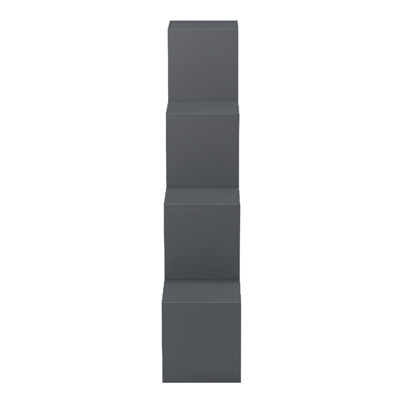 Βιβλιοθήκη Scala  ανθρακί 129.5x29x129.5εκ - Pakobazaar
