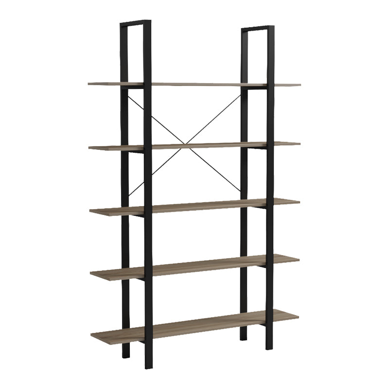 Βιβλιοθήκη-Ραφιέρα Loftie  sonoma-μαύρο μέταλλο 126x28x165εκ - Pakobazaar
