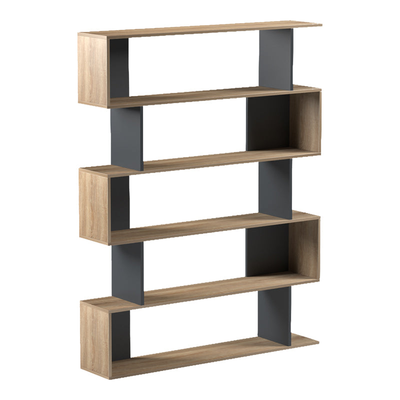 Βιβλιοθήκη Tetri  sonoma-ανθρακί 121.8x25.4x158.8εκ - Pakobazaar