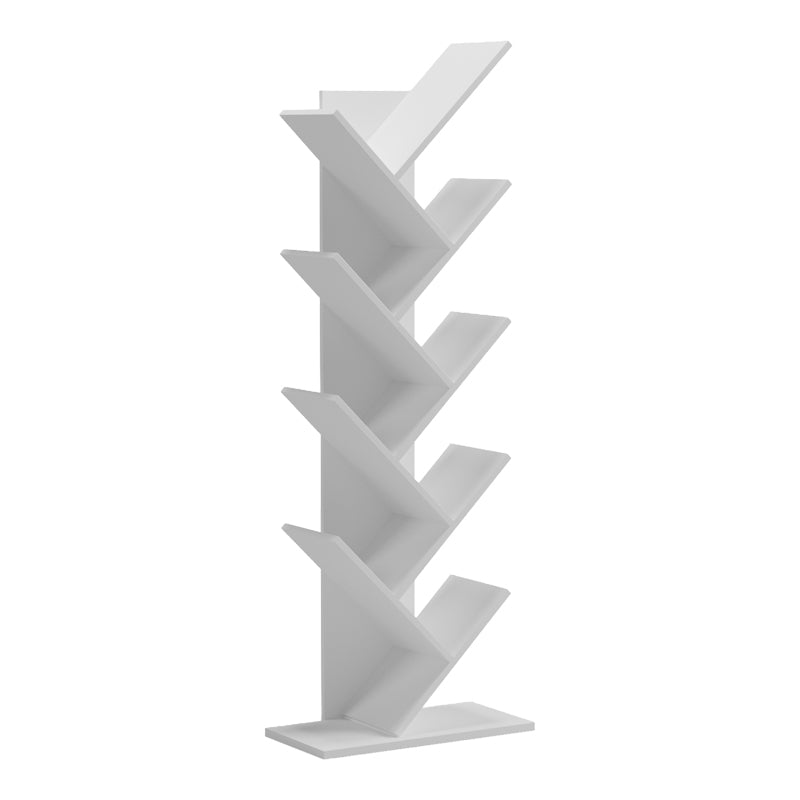 Βιβλιοθήκη Fyllo  λευκό 50x25x141.5εκ - Pakobazaar