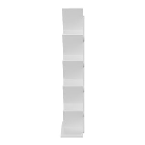 Βιβλιοθήκη Fyllo  λευκό 50x25x141.5εκ - Pakobazaar