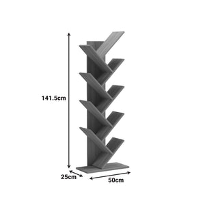 Βιβλιοθήκη Fyllo  λευκό 50x25x141.5εκ - Pakobazaar