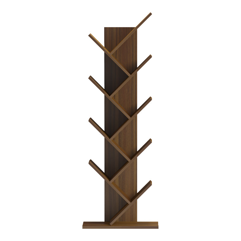 Βιβλιοθήκη Fyllo  καρυδί 50x25x141.5εκ - Pakobazaar