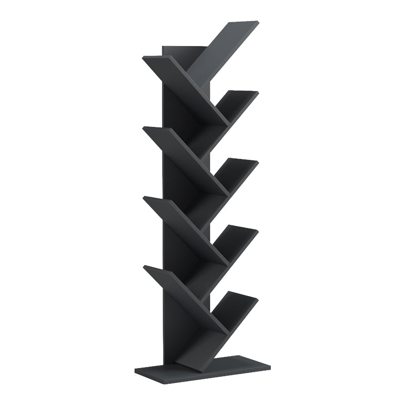 Βιβλιοθήκη Fyllo  ανθρακί 50x25x141.5εκ - Pakobazaar