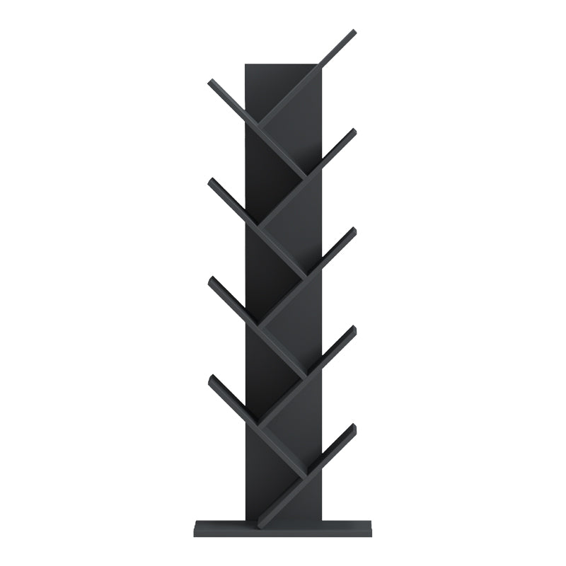 Βιβλιοθήκη Fyllo  ανθρακί 50x25x141.5εκ - Pakobazaar