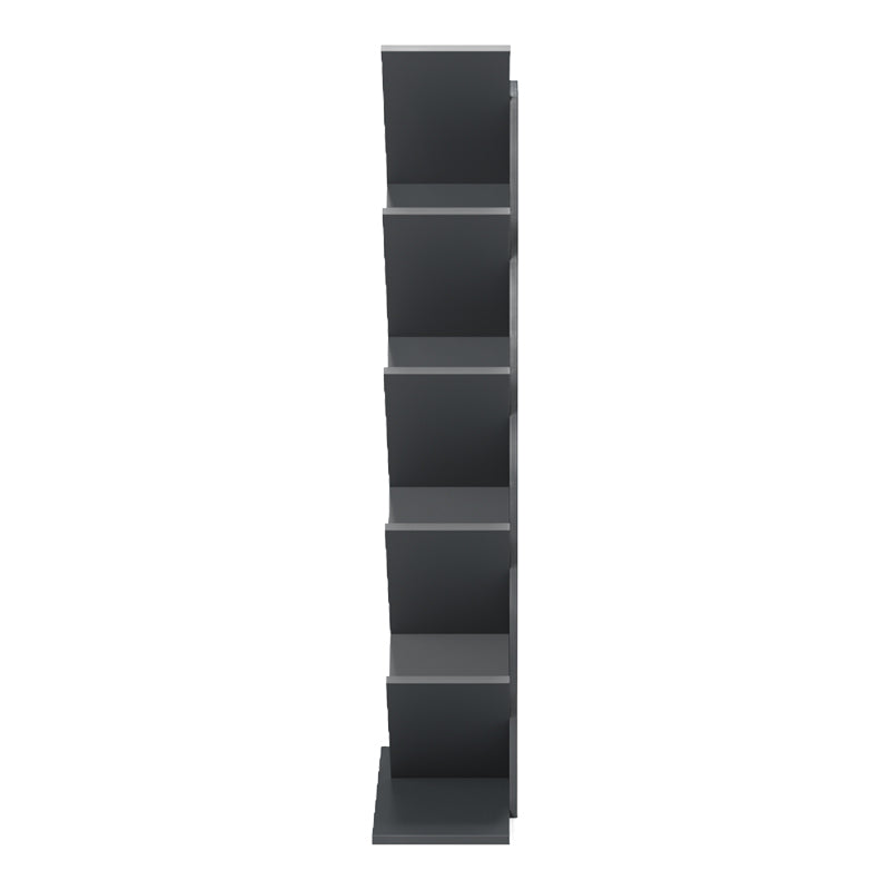 Βιβλιοθήκη Fyllo  ανθρακί 50x25x141.5εκ - Pakobazaar