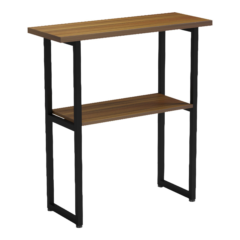Κονσόλα Solain  καρυδί-μαύρο μέταλλο 79x29x85εκ - Pakobazaar