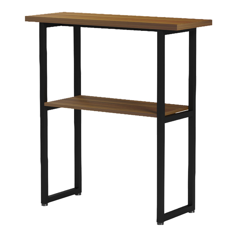Κονσόλα Solain  καρυδί-μαύρο μέταλλο 79x29x85εκ - Pakobazaar
