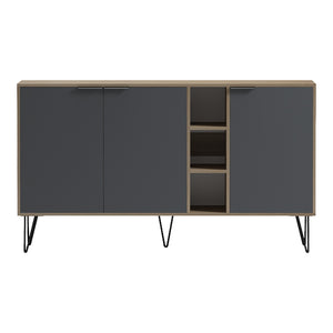 Μπουφές Balain  sonoma-ανθρακί 142x35.5x83εκ - Pakobazaar