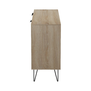 Μπουφές Balain  sonoma-ανθρακί 142x35.5x83εκ - Pakobazaar