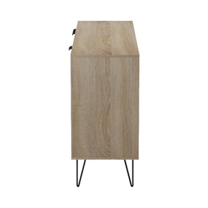 Μπουφές Balain  sonoma-γκρι μπεζ όψη μαρμάρου 142x35.5x83εκ - Pakobazaar