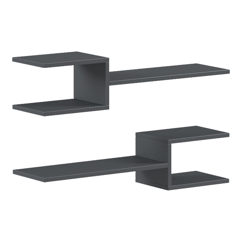 Ραφιέρα τοίχου Galler  ανθρακί 79x19.5x18εκ