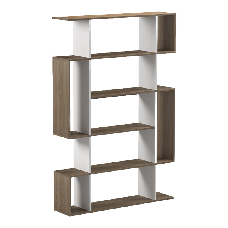 Βιβλιοθήκη Mito  sonoma - λευκό 108.5x25x161εκ - Pakobazaar