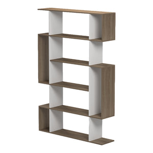 Βιβλιοθήκη Mito  sonoma - λευκό 108.5x25x161εκ - Pakobazaar