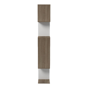 Βιβλιοθήκη Mito  sonoma - λευκό 108.5x25x161εκ - Pakobazaar