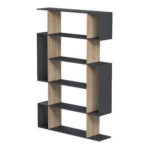 Βιβλιοθήκη Mito  ανθρακί - sonoma 108.5x25x161εκ - Pakobazaar