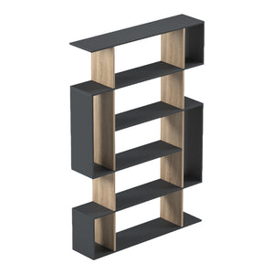 Βιβλιοθήκη Mito  ανθρακί - sonoma 108.5x25x161εκ - Pakobazaar